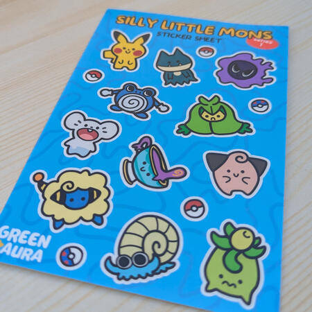 silly little mons stickersheet